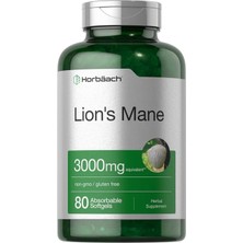 Horbaach Lions Mane 3000MG | 80 Absorbable Softgels