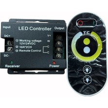 Powerr Led Aydınlatma 12V - 24V 10A 3 Kanal Çift Renk Cct Dokunmatik Rf LED Uzaktan Kumanda