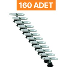 Homdep Masa Sandalye Dolap Sehpa Ayarlanabilir Yükseltme Ayağı M8 Siyah Rotil Ayak 160 Adet