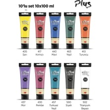 Artdeco Plus Akrilik Boya 100ML Tüp 10 Renk Set