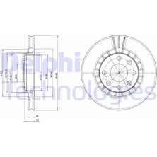 Delphi Delphı BG2443 - Ön Fren Aynası Astra F-Vectra A-B-Calıbra A-Kadett E-Ascona C-Lanos 97 Cıelo 256×24X4DLXHAVALI 90487402-93182282-93182304