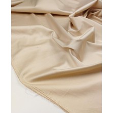 Kumaş Parça Krem Bej Arası Renkte Pamuk Saten Kumaş En: 145 cm