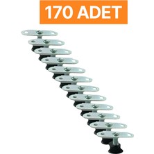 Homdep Masa Sandalye Dolap Sehpa Ayarlanabilir Yükseltme Ayağı M8 Siyah Rotil Ayak 170 Adet