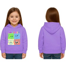 Sedirli Unisex Ayıcık Bear Baskılı Çocuk Swaetshirt Kapşonlu 3 Iplik Şardonlu