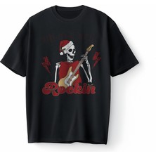 Bumeta Christmas Rock Jingle Bell Rockin Oversize Unisex Tişört T-Shirt