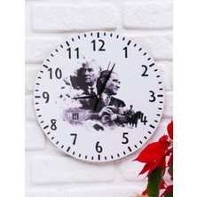 UltraMint Şık Ahşap Duvar Saati, Salon, Ofis ve Ev Dekorasyonu Için Uygun