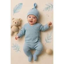 Ozz Baby Yeni Doğan Bebek 0-3 Ay 10'lu Hastane Çıkışı Zıbın Seti %100 Pamuk ORGANİK KUTULU