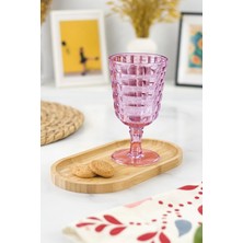 Depa Allegra Mürdüm Kadeh Bardak - 450 ml Tekli Akrilik Malzeme - Cam Değildir Kırılmaya Dayanıklı