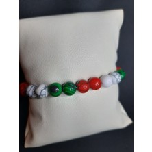 Mryart Doğal Havlit Taşı Yılbaşı Şans Bilekliği Unisex