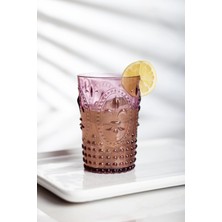 Depa Akrilik Mürdüm Tekli Kısa Bardak & Su Meşrubat Kahve Yanı Bardağı 400 ml ( Cam Değildir )