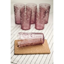 Depa Akrilik Mürdüm 6'lı Uzun Bardak & Su Meşrubat Bardağı 750 ml ( Büyük Boy & Cam Değildir )