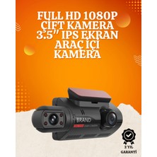 Eco Lounge Wifi Destekli Araç Kamerası – 3 Inç Ekran, 1080P Ön ve 720P Iç Kamera