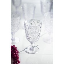 Depa Akrilik Şeffaf Tekli Kadeh & Su Meşrubat Kahve Yanı Bardağı 450 ml ( Cam Değildir )