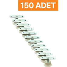 Homdep Masa Sandalye Dolap Sehpa Ayarlanabilir Yükseltme Ayağı M8 Beyaz Rotil Ayak 150 Adet