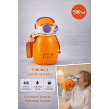 Open Home Concept Coolpet Şapkalı Çelik Termos 500 ml - Turuncu