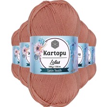 TrentCo 5 Adet Lotus Bikini Büstiyer Bluz Örgü Ipi  K103 Pişmiş Ayva