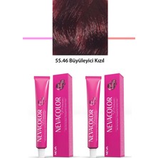 TrentCo 2 Li Set Premium 55.46 Büyüleyici Kızıl - Kalıcı Krem Saç Boyası 2 x 50 G Tüp