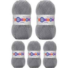 TrentCo 5 Adet Festival Simli Örgü Ipi Yünü Renk NO:233