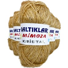 TrentCo 5 Adet Mimoza Kristal Işıltılı Şal Patik Yelek Ipi 100