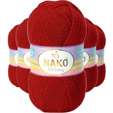 TrentCo 5 Adet Elite Baby El Örgü Ipi Tüylenmeyen Bebek Yünü Pul Biber 298