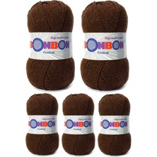 TrentCo 5 Adet Festival Simli Örgü Ipi Yünü Renk NO:219