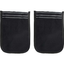 TrentCo 2 Adet Osmanlı Kalın Siyah Banyo Hamam Kesesi 25X17 cm