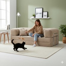 MONAMI Dechome 180 x 90 Midinest Kanepe | Yatakli Koltuğu | Fitilli Kadife Yıkanır | Orginal Sünger|modern Kanepe