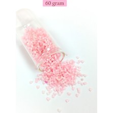 TrentCo Kesme Cam Boncuk 2mm - 60 Gram - Şeker Pembe - BNC398