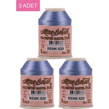 TrentCo 3 Adet Altınbaşak Oya ve Dantel Ipi 20 gr - Royaleks - No: 620