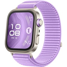 MMP Shop Huawei Watch Fit 3 / Fit 4 / Fit 4 Pro Uyumlu Hasır Örgü Spor Lansman Cırtlı Kordon
