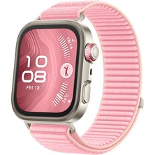 MMP Shop Huawei Watch Fit 3 / Fit 4 / Fit 4 Pro Uyumlu Hasır Örgü Spor Lansman Cırtlı Kordon