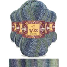 TrentCo 5 Adet Hercai Ebruli Hırka Kazak Atkı Bere El Örgü Ipi Yünü 28046