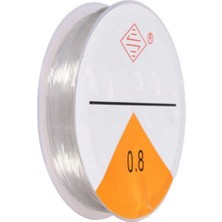 TrentCo Lastikli Misina Bileklik Ipi 0,8 mm 5 mt