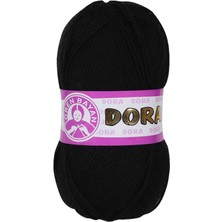 TrentCo 1 Adet Dora El Örgü Ipi Yünü 100 gr 999 Siyah