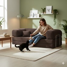 Dechome 180 x 90 Midinest Kanepe | Yatakli Koltuğu | Fitilli Kadife Yıkanır | Orginal Sünger|modern Kanepe