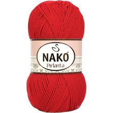 TrentCo 1 Adet Pırlanta Amigurumi El Örgü Ipi Yünü Gelincik Kırmızı 6741