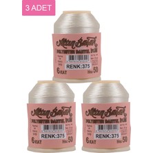 TrentCo 3 Adet Altınbaşak Oya ve Dantel Ipi 20 gr - Royaleks - No: 375