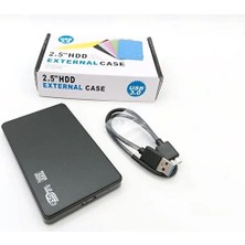 Derwell 2.5 HDD Kutusu USB 3.0 Harici Harddisk Kutusu - Micro USB 3.0 Giriş-Beyaz