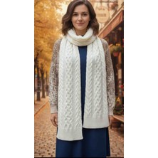 Modelist Inci Detay Kalın Uzun Atkı