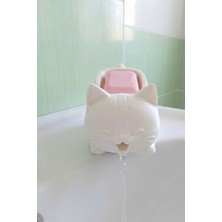 Sevimli Kedi Sabunluk Plastik Banyo Dekoratif Aksesuar