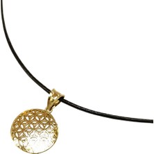 Genel Yaşam Çiçeği Kolye 14 Ayar Altın Hd Videolu