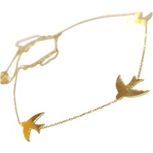 Genel Kırlangıç Kolye 14 Ayar Altın  Hd Videolu