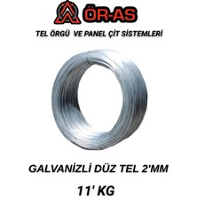 Ör-As Tel Örgü Galvanizli Tel 11 Kg 2 mm Bağlama Teli Paslanma Yapmaz