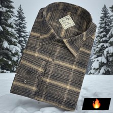 Eren Style Klasik %100 Cotton Uzun Kollu Terletmeyen Kışlık Flanel Gömlek (Regular Kalıp)