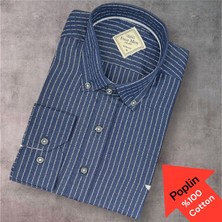 Eren Style Poplin %100 Cotton Pamuklu Uzun Kollu Terletmeyen Gömlek (Slim Fit Kalıp)