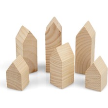 13 Parça Dekoratif Peg Evler Boyama Seti