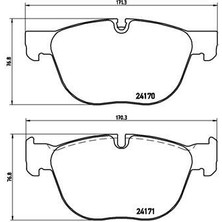 Brembo P06049 Fren Balatası On Bmw E70 E71 F15 F85 F16 F86 34116852253