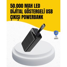 FRY 50.000 Mah Kapasiteli Powerbank – Hızlı Şarj Destekli 4 USB Portlu LED Işıklı Taşınabilir Enerji Deposu