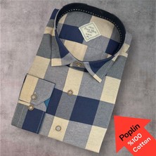 Eren Style Poplin %100 Cotton Pamuklu Uzun Kollu Terletmeyen Gömlek (Slim Fit Kalıp)