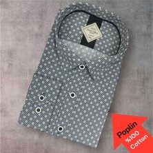 Eren Style Poplin %100 Cotton Pamuklu Uzun Kollu Terletmeyen Gömlek (Slim Fit Kalıp)